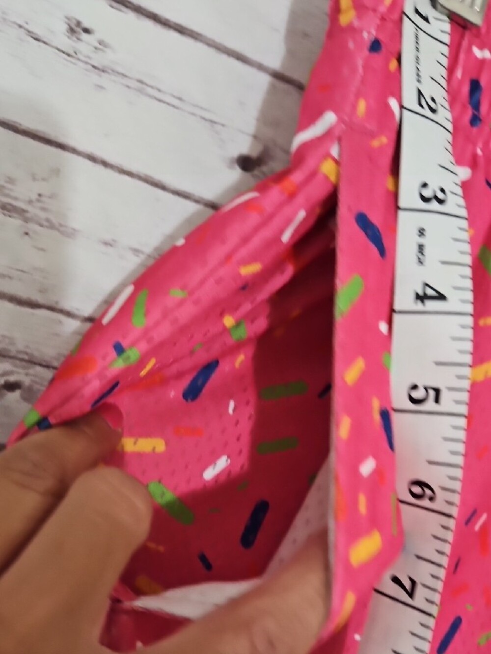 Men's Athletic Shorts — Pink Sprinkle Ice Cream Print - Picture 3 of 9